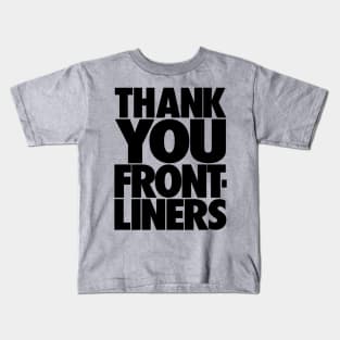 THANK YOU FRONTLINERS - Blk Kids T-Shirt